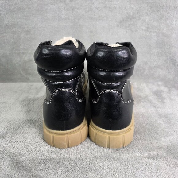 Womens Universal Threads Black & Biege Kimber Sherpa Tongue Boots Memory Size 10 - Picture 5 of 11